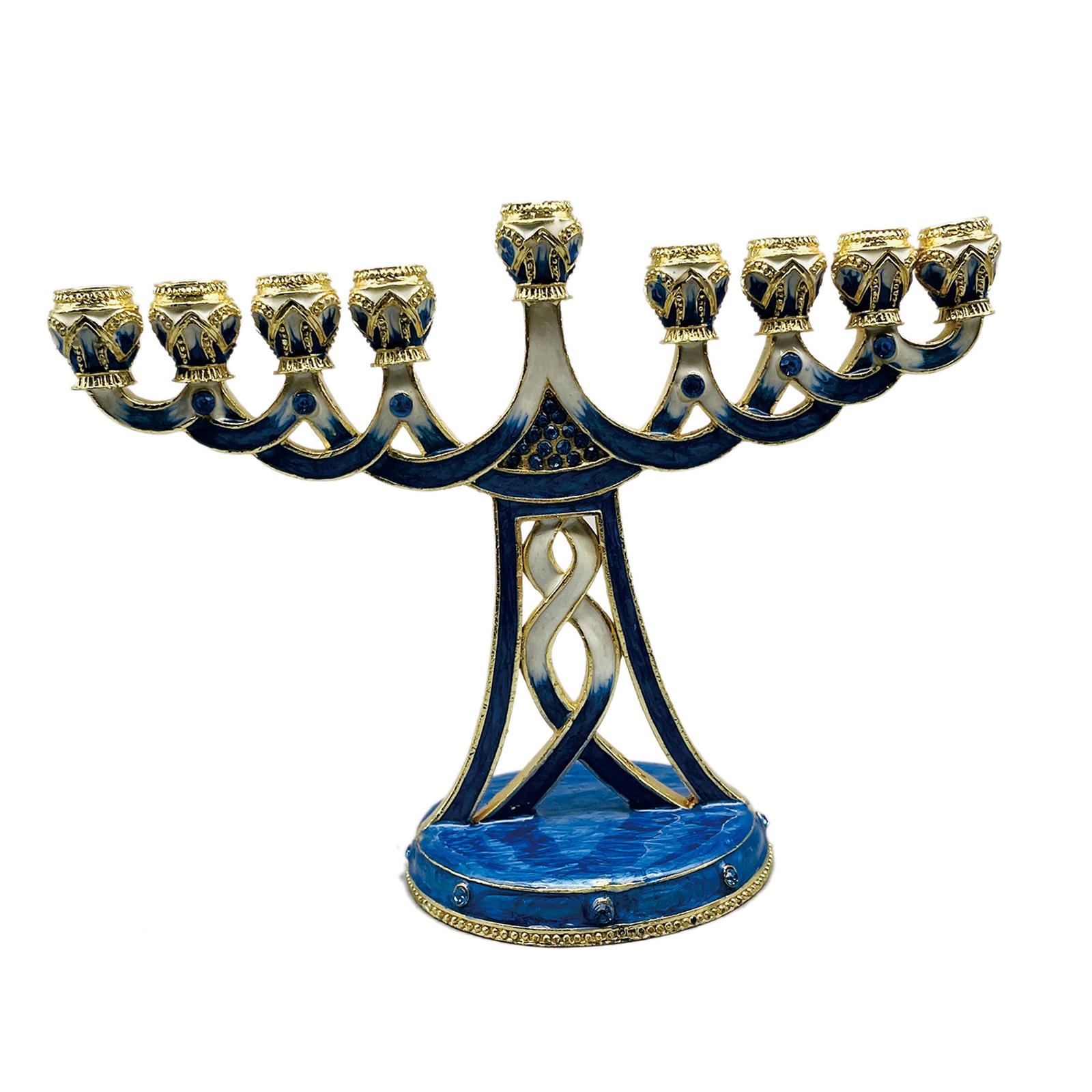 Enameled Menorah Candle Holder - Paraffin Wax review and price