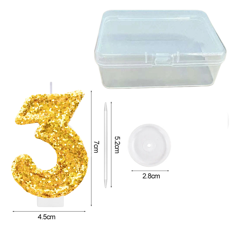 Digital Birthday Candle Gold C - Paraffin Wax review and price