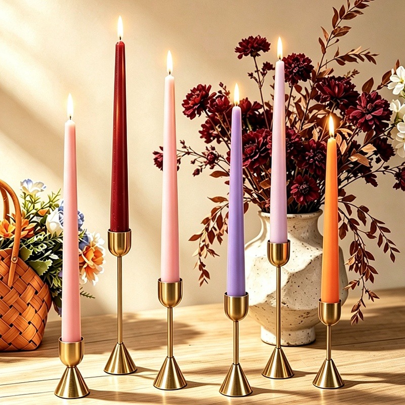 Burgundy Taper Candles, Long S - Soy Wax review and price