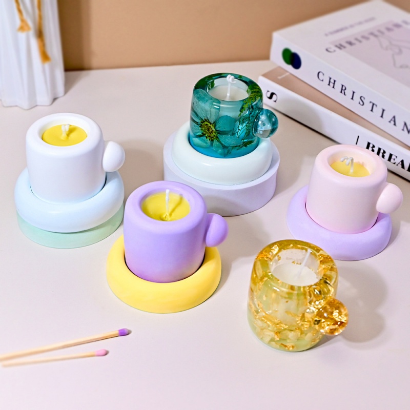 3D Mug With Coaster Silicone M - Candle Containers review and price