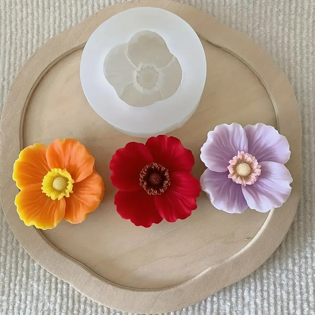Flower Silicone Candle Mold, C - Candle Containers review and price