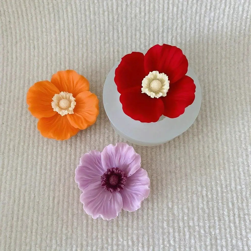Flower Silicone Candle Mold, C - Candle Containers review and price