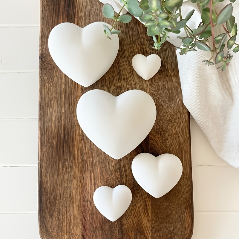 5pcs Heart-Shaped Gypsum Candl - Candle Molds review and price