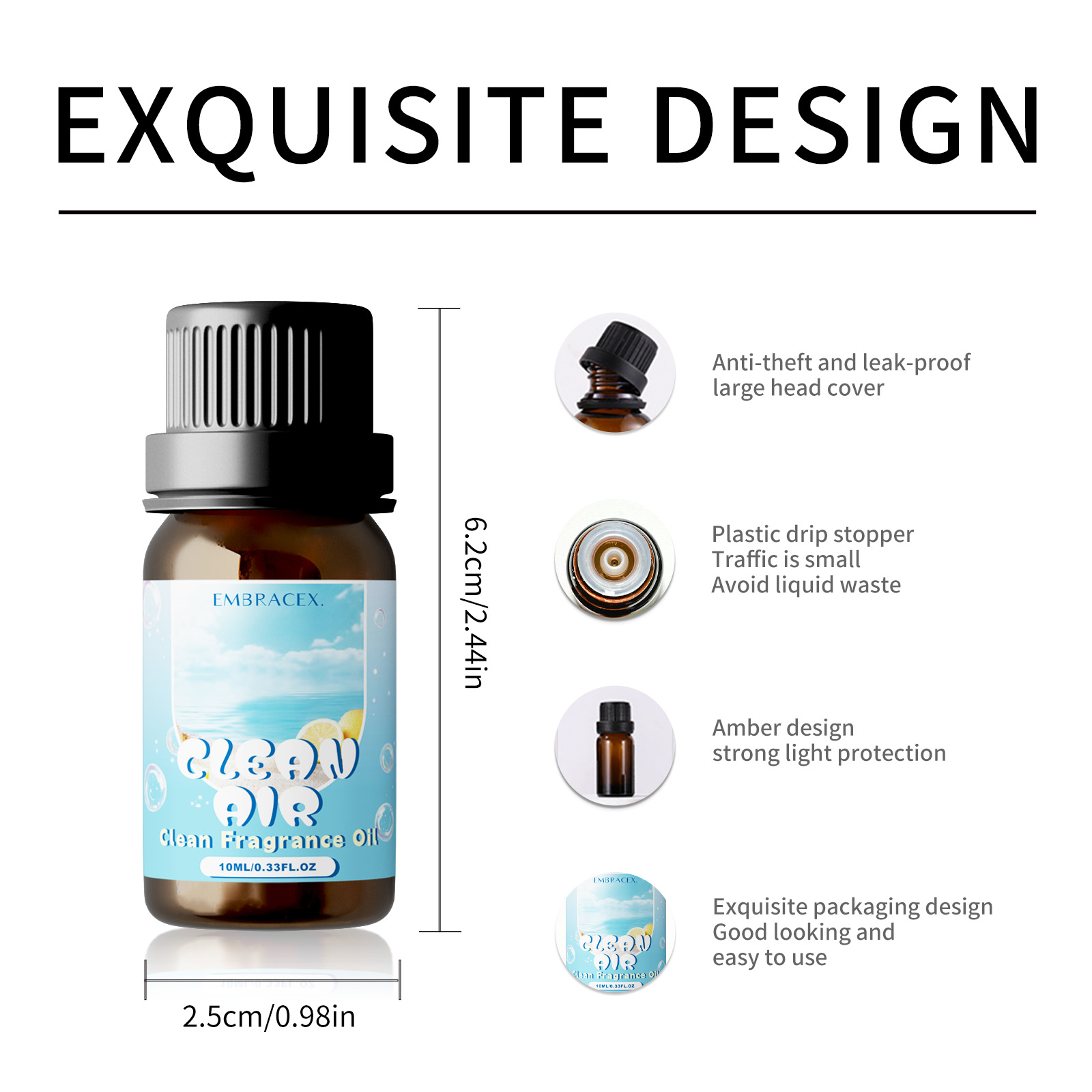 10ml Clean Air Fragrance Oils  - Candle Fragrance review and price