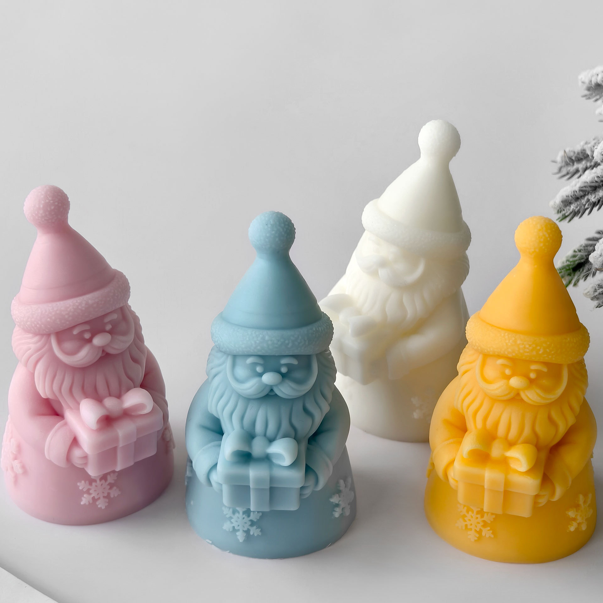 Santa Claus Gift Box Silicone  - Candle Containers review and price