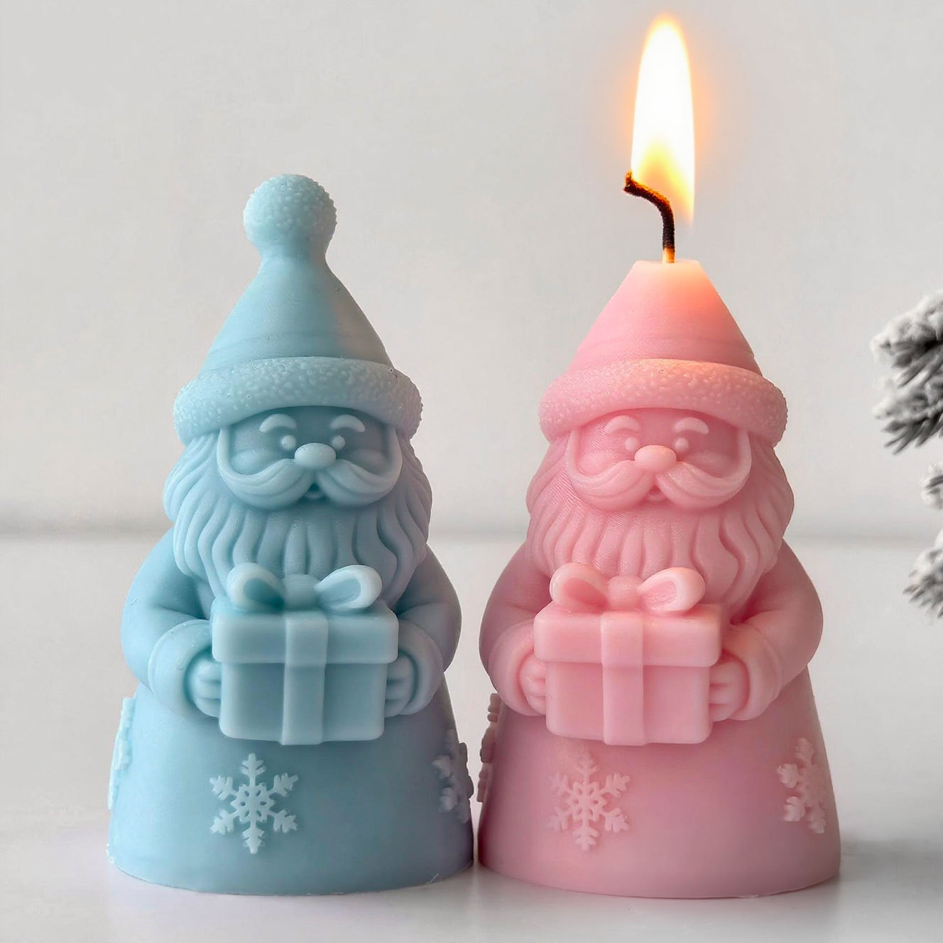 Santa Claus Gift Box Silicone  - Candle Containers review and price