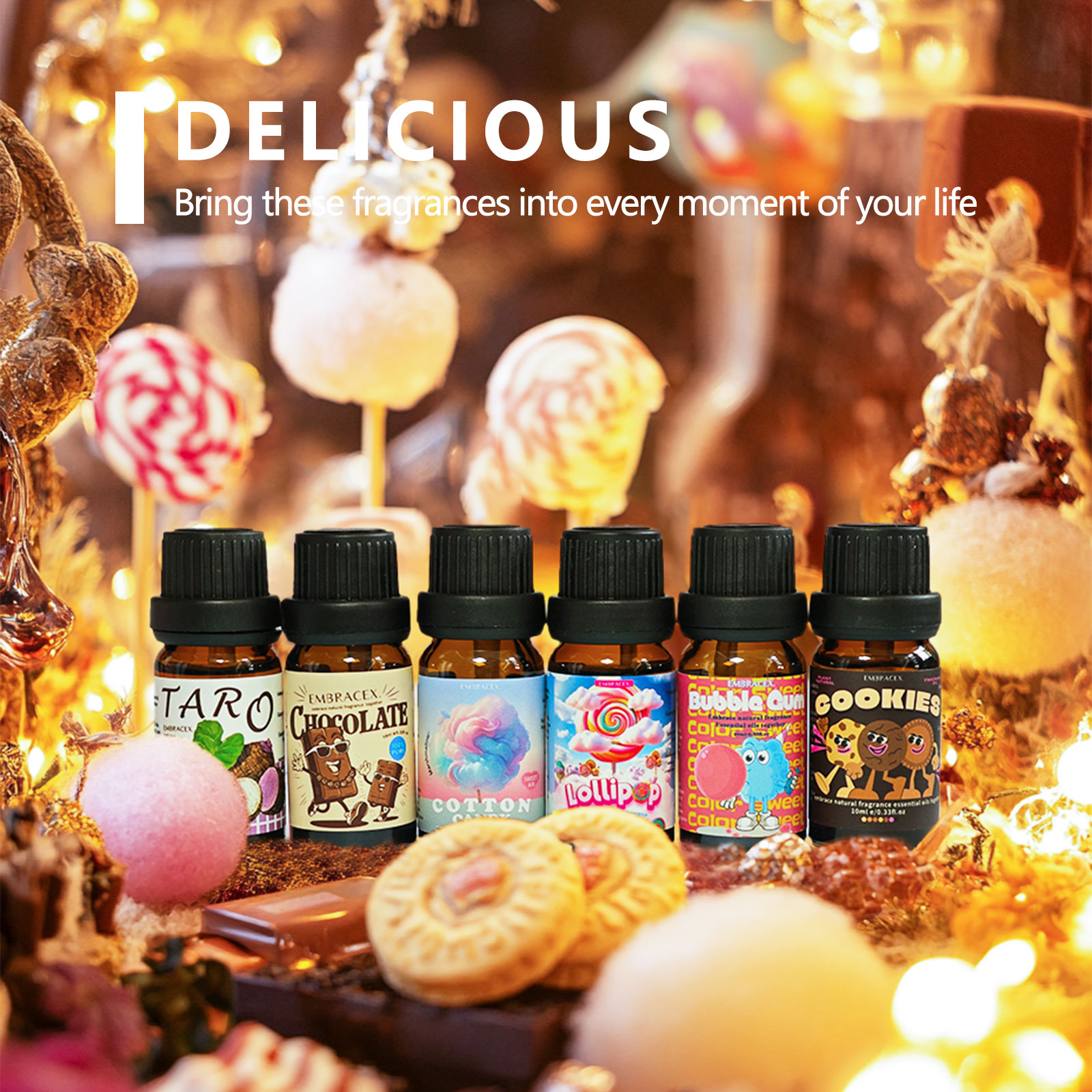 6PC/1Set Delicious Fragrance O - Silk Candle review and price