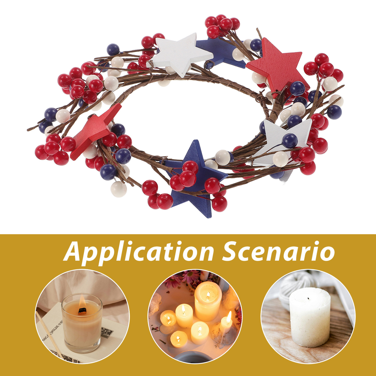 4Th of -Pointed Star Ring Red  - Paraffin Wax review and price