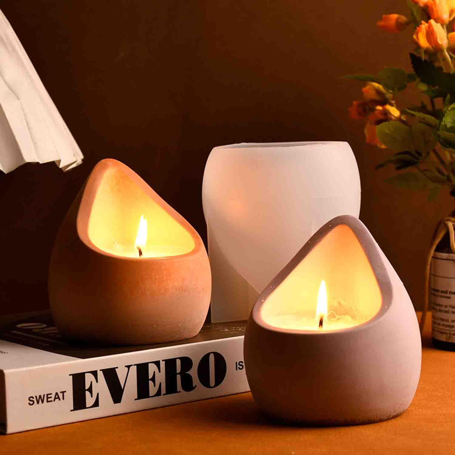 DIY epoxy resin mold water dro - Candle Containers review and price