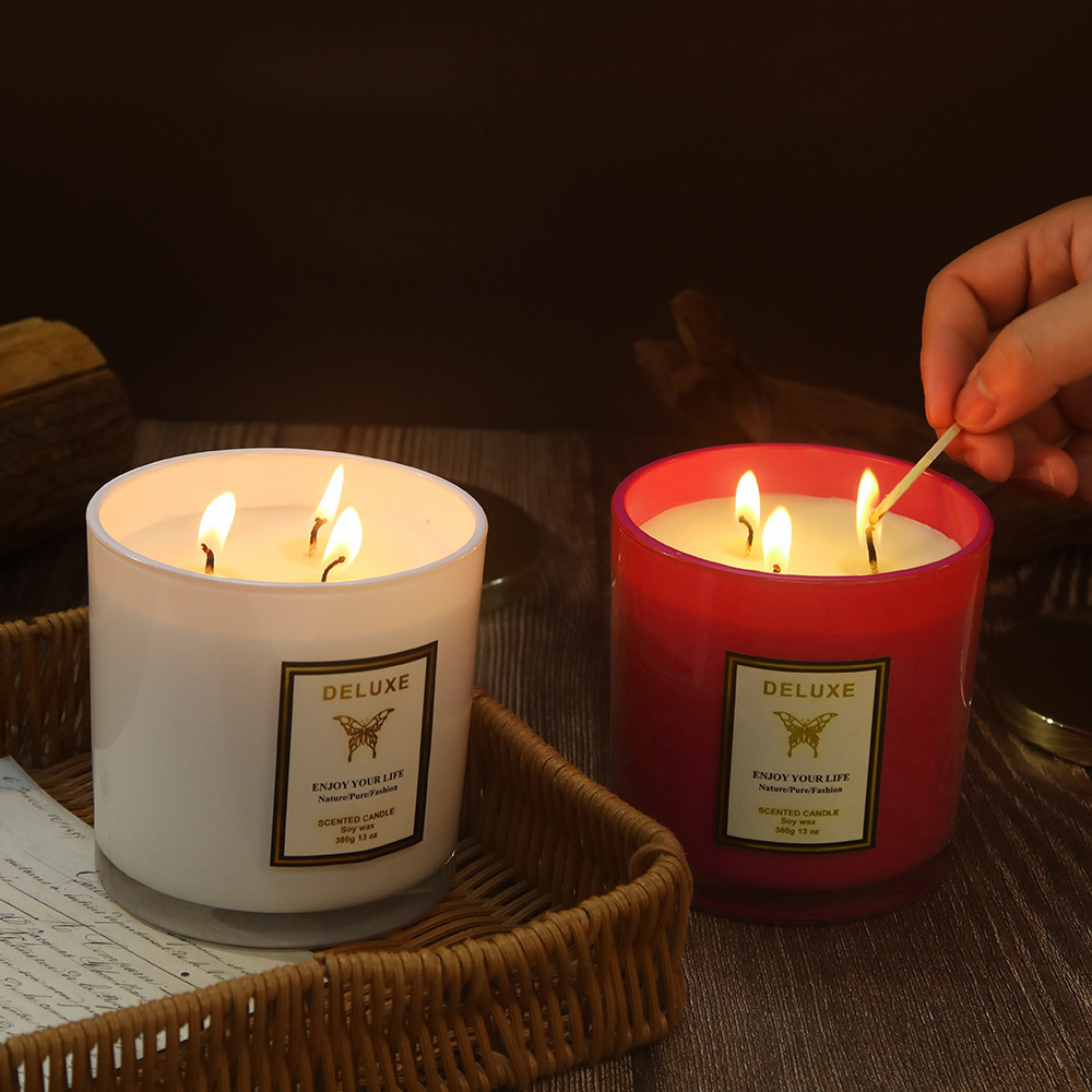 400G gold cover glass scented  - Candle Fragrance review and price