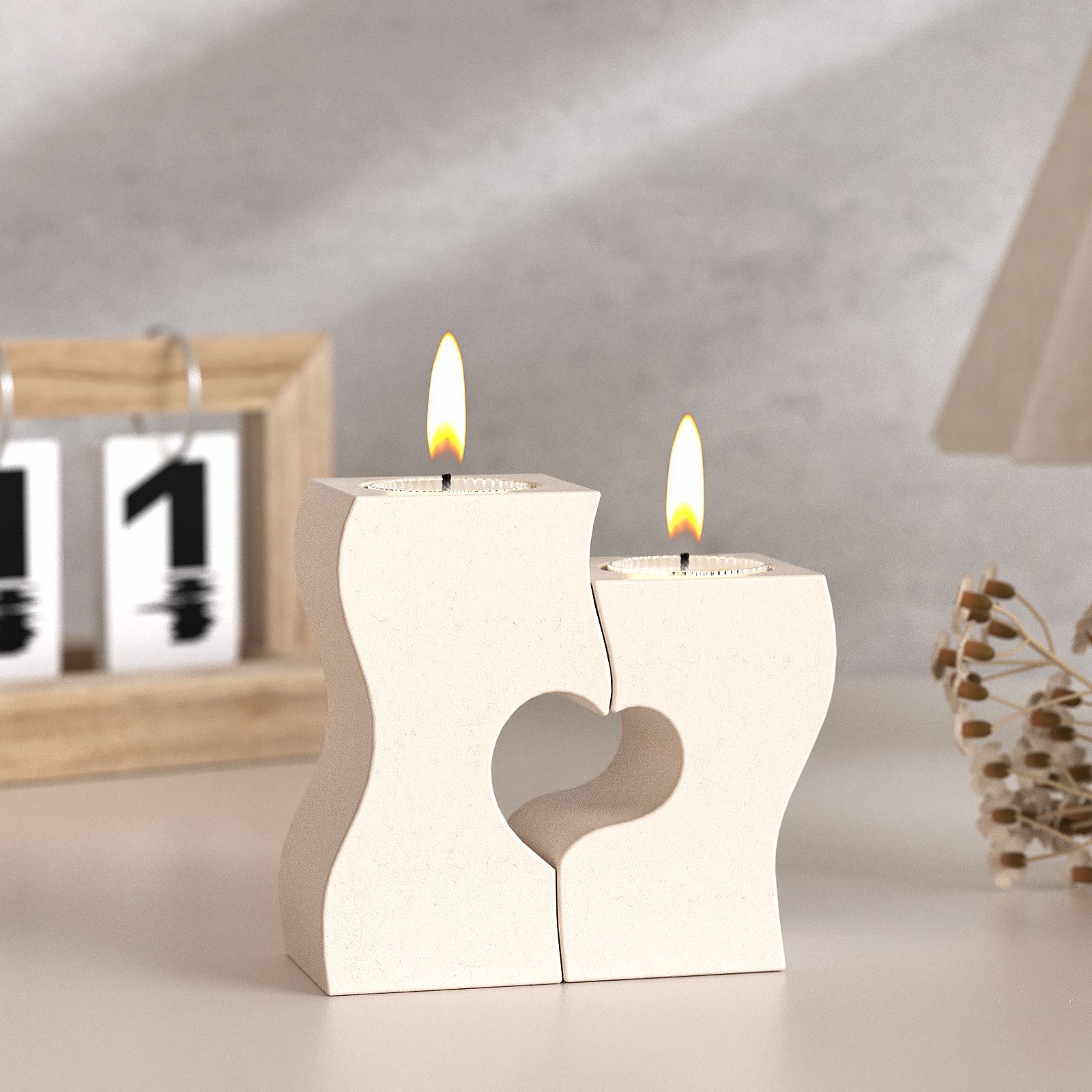 S Heart Candlestick Silicone M - Candle Molds review and price