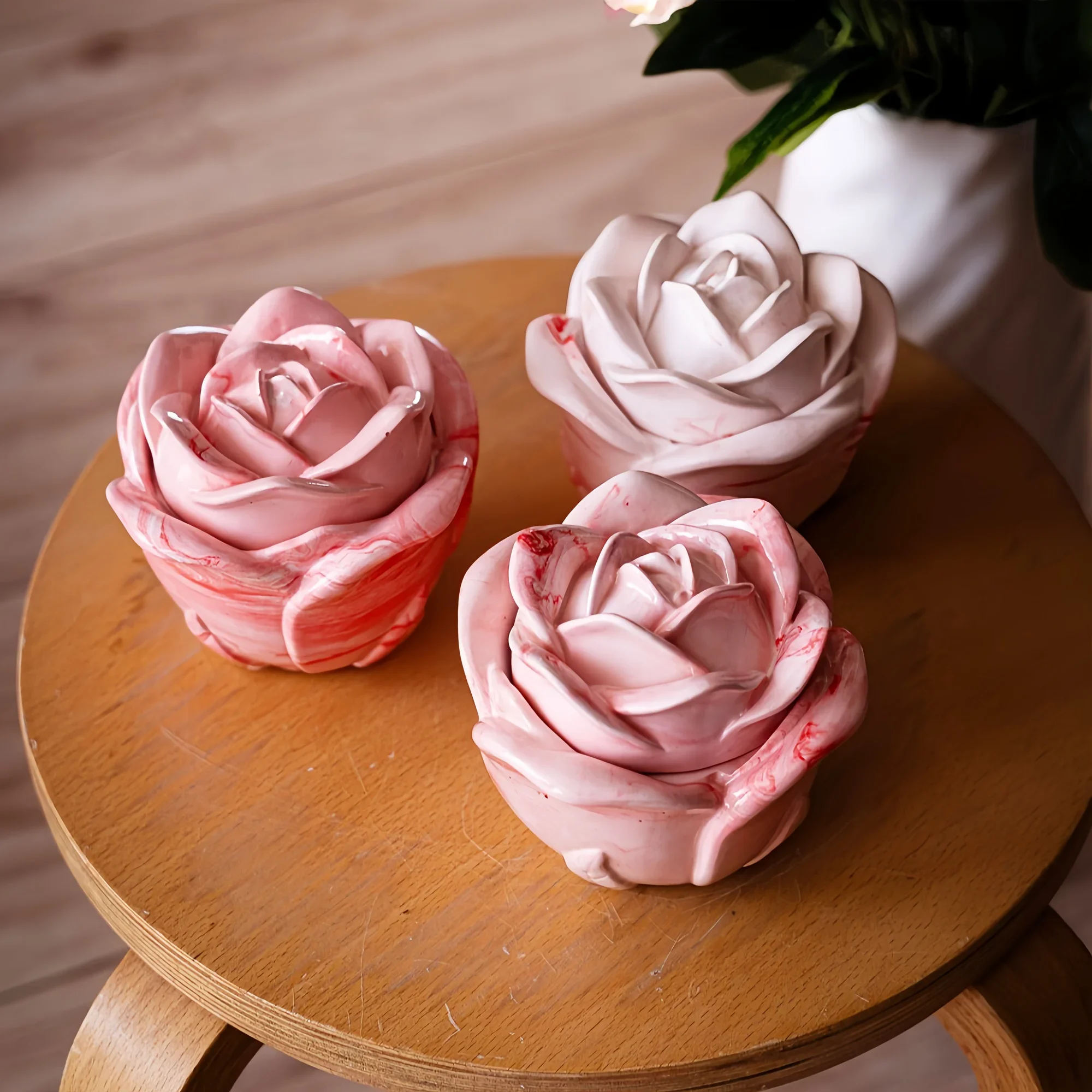 2-Piece Set Rose Shaped Silico - Candle Molds review and price