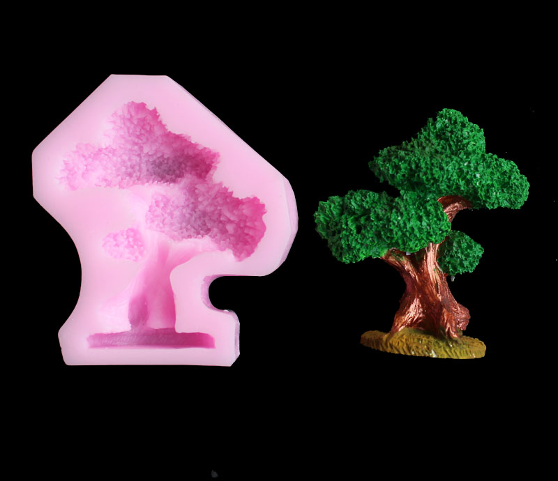 Pine tree silica gel mold DIY  - Candle Molds review and price