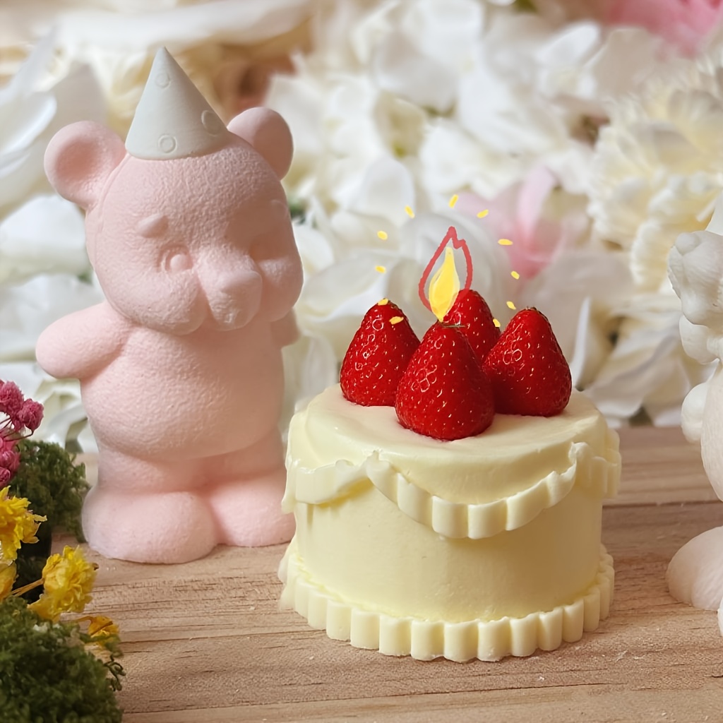 DNEJIU Cute Bear Silicone Mold - Candle Molds review and price