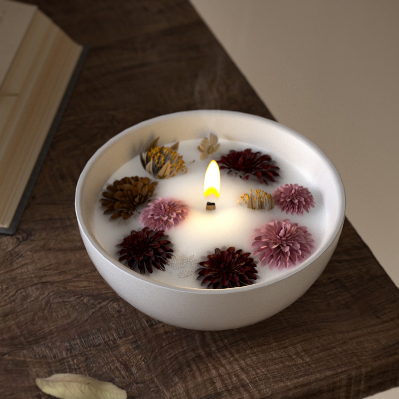 Round Candle Bowl Concrete Sil - Candle Containers review and price
