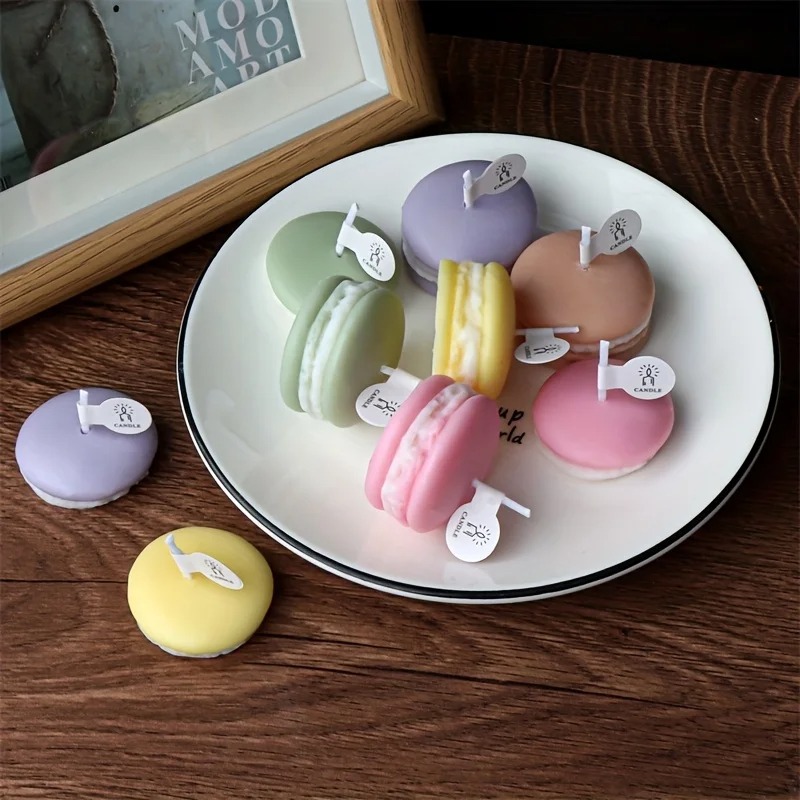 1/5pcs Realistic Macaron-shape - Soy Wax review and price