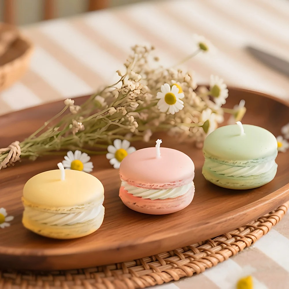 1/5pcs Realistic Macaron-shape - Soy Wax review and price