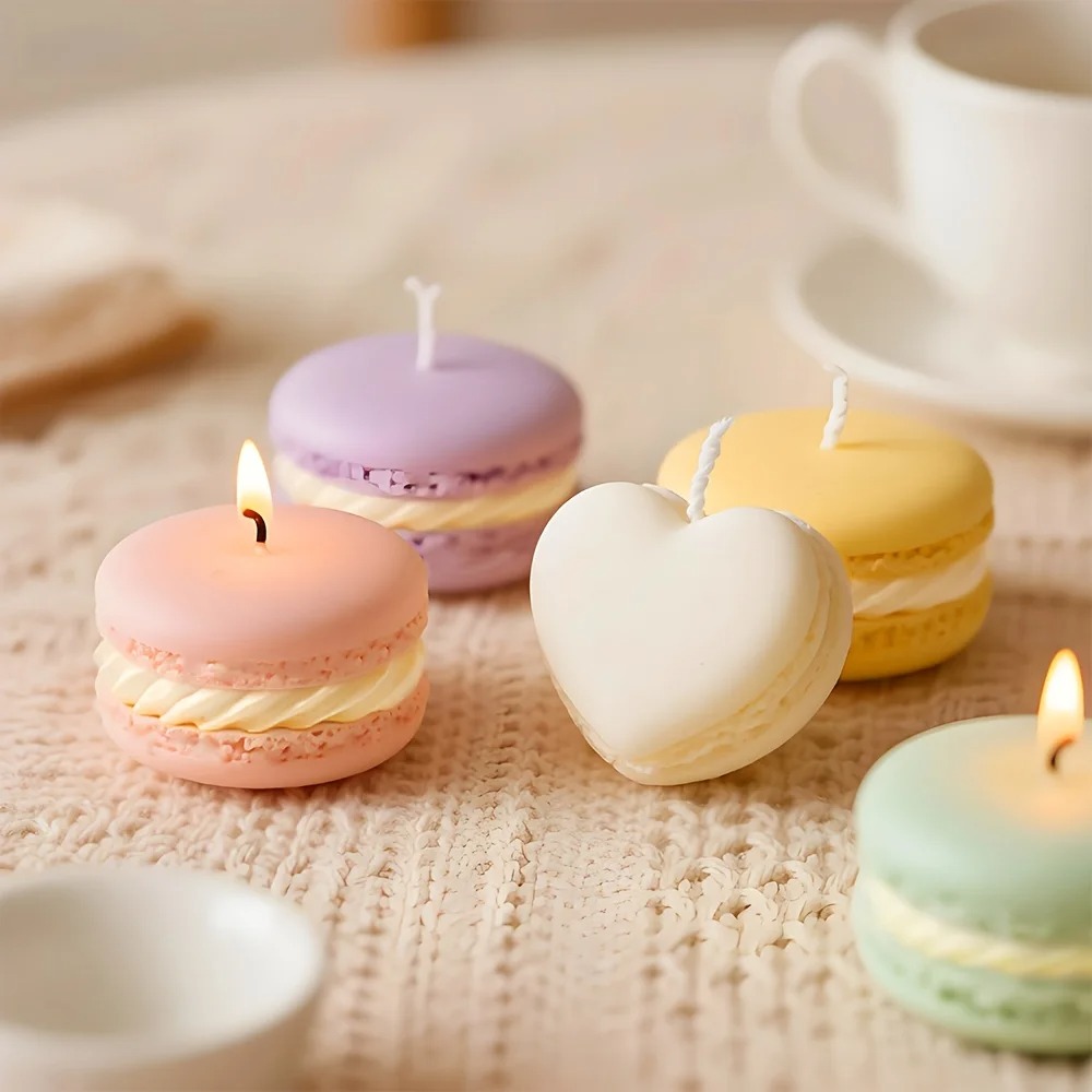 1/5pcs Realistic Macaron-shape - Soy Wax review and price