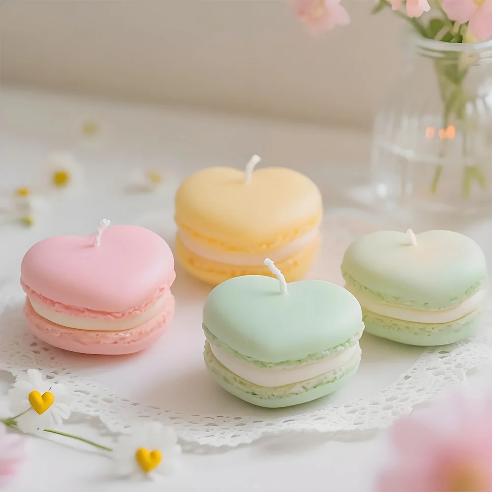 1/5pcs Realistic Macaron-shape - Soy Wax review and price